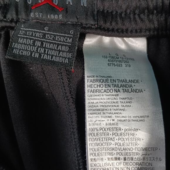 Nike Air Jordan Jumpman Track Pants Boys Large 12-13Y Black Athletic Joggers - Picture 2 of 6